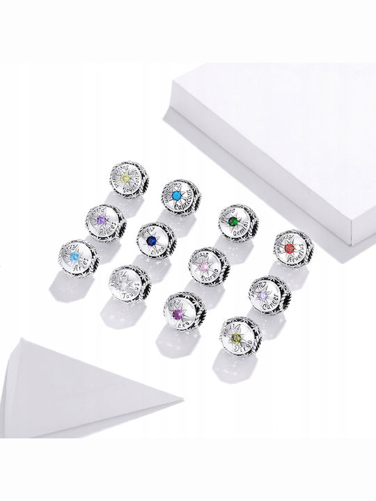 Pandora Висящ Талисман Зодиакален Знак Козирог Рожден Камък