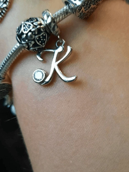 Pandora Висящи Талисмани Буква K Сребро S925