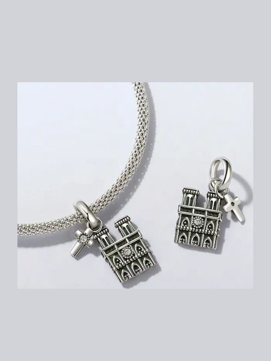 Pandora Charms Pendant Notre Dame Cathedral 925 Silver Charms Trusky