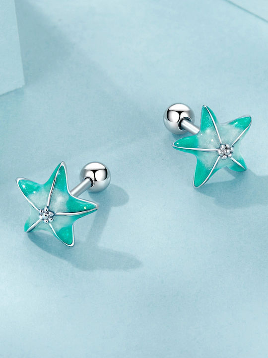Trusky Ohrringe aus Silber Blaue