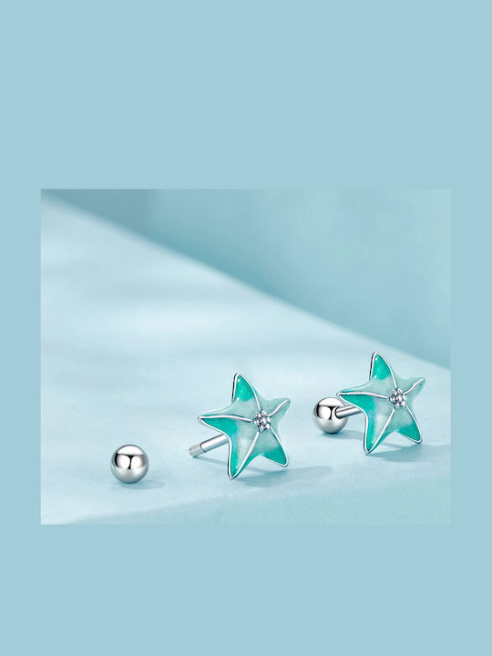 Trusky Ohrringe aus Silber Blaue