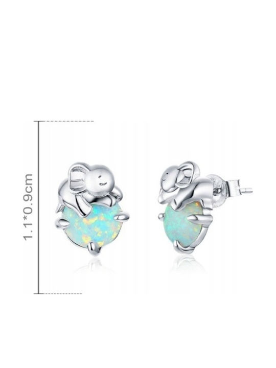 Silver Earrings Elephant Earrings Silver S925