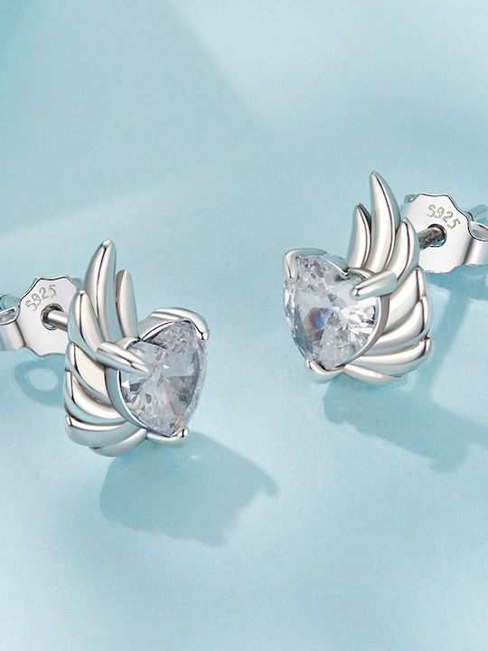 Trusky Set Earrings Made of Silver with Stones