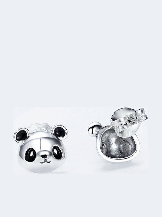 Cercei Argint Fete Panda Argint 925 Cercei Trusky
