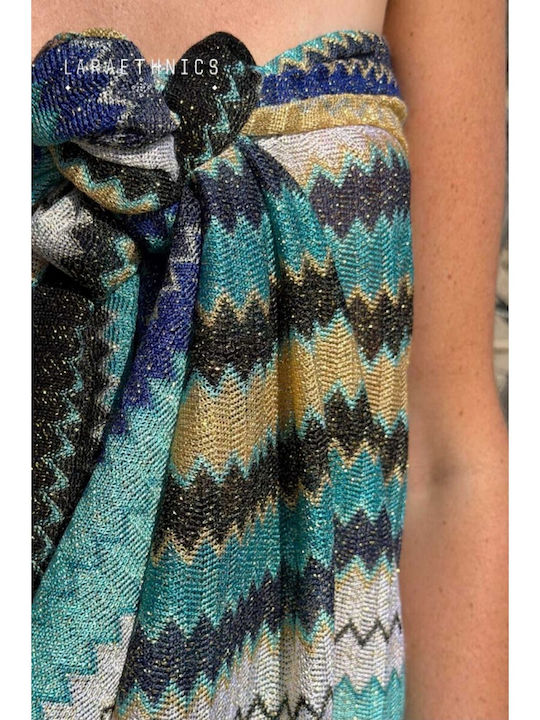Lara Ethnics Passoa Παρεό Κροσέ Sparkle Blue