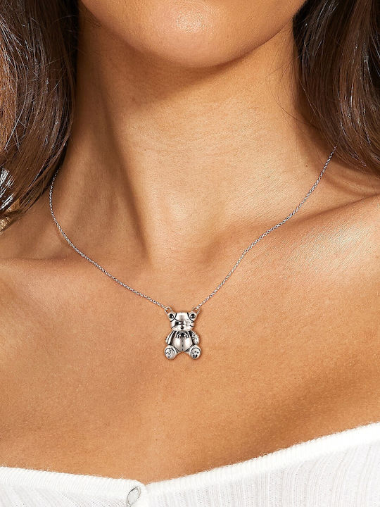 Silber Teddy Bär Halskette Silberkette Halskette S925