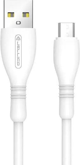 Jellico Cablu Regular USB 2.0 la Micro USB Alb 1m 1 Bucată