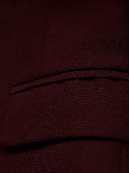 Online Baptism Suit with Vest for Boy Burgundy