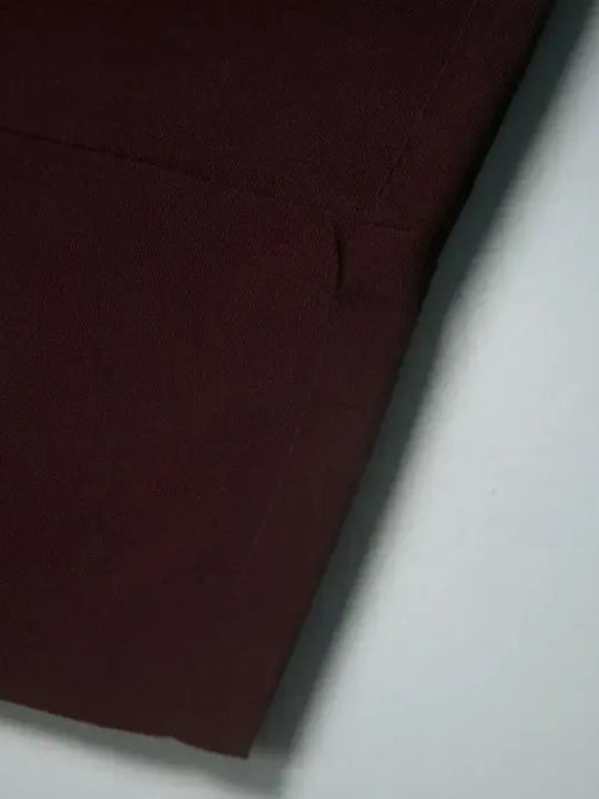 Online Baptism Suit with Vest for Boy Burgundy