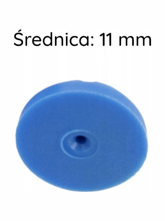 Pinets Blaue Gummipin-Klammer 5 Stück