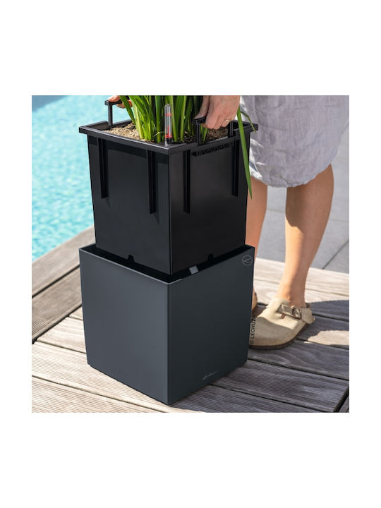 Lechuza Self-Watering Flower Pot Slate 30x30x30cm