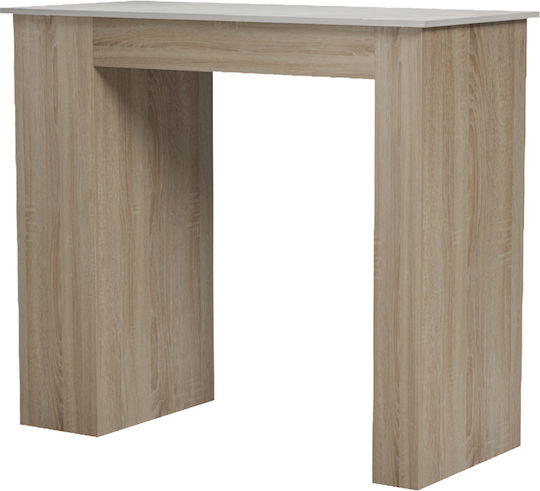 Riff Τραπέζι Μπαρ Ξύλινο Μπεζ 120x55x105εκ.