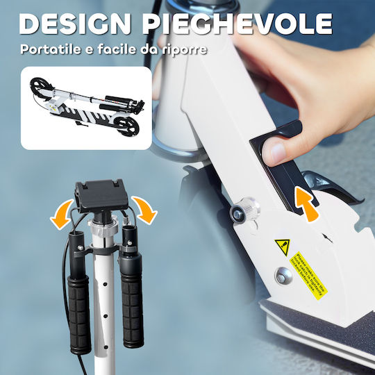 Aiyaplay Kids Scooter Foldable 2-Wheel for 3+ Years White