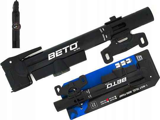 Aplus-Beto Floor Pump Bicycle Air Pump Hand Operation Mode with Manometer