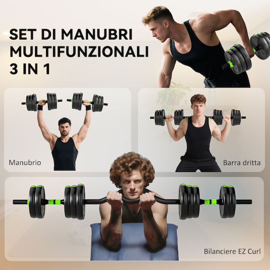 Sportnow Dumbbell Set with Bar 20kg