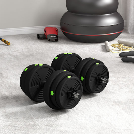 Adjustable Dumbbell Set with Bar 25kg