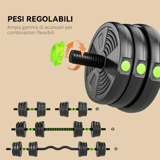 Sportnow Dumbbell Set with Bar 20kg