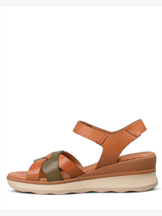 Sommer Damenplattformen Tabac Braun