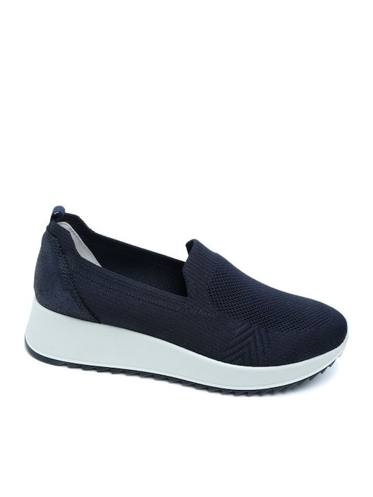 Anatomic Women's Leather Blue Slip-Ons