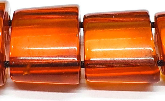 Roloi Komboloi Begleri with 9 Resin Beads Length 29cm Honey