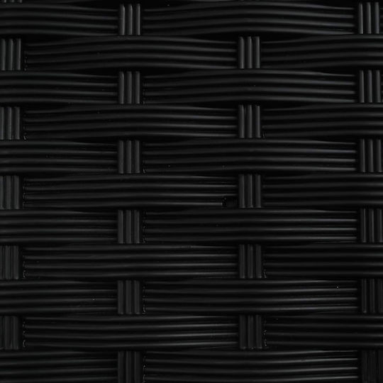 vidaXL Set of 3 Black Plastic Planter Boxes