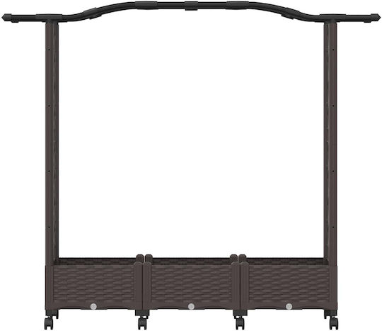 vidaXL Kunststoff Blumenkasten Braune 169x40x129cm