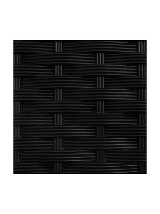 vidaXL Set 4 Planter Box-uri Din Plastic Negru