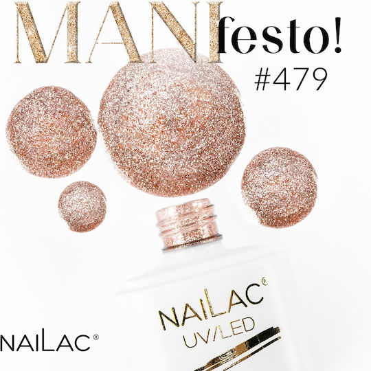 NaiLac Set Luciu Oje Argintii #479 7ml