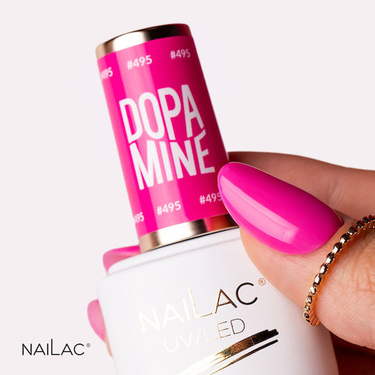 NaiLac Nail Polish Purple #495 7ml