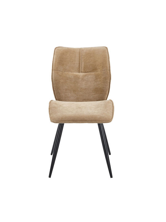 Ess- und Küchenstühle mit Stoffbezug Taupe 2Stücke 50x67x89cm