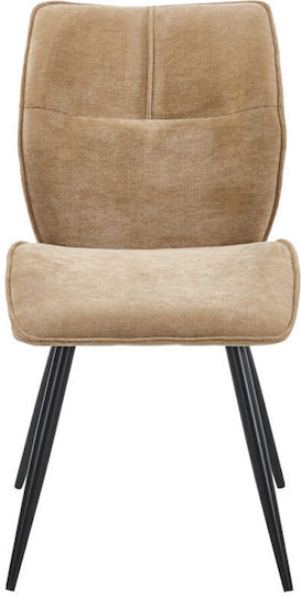 Dining Chairs With Fabric Upholstery Taupe 2 Pieces 50x67x89cm