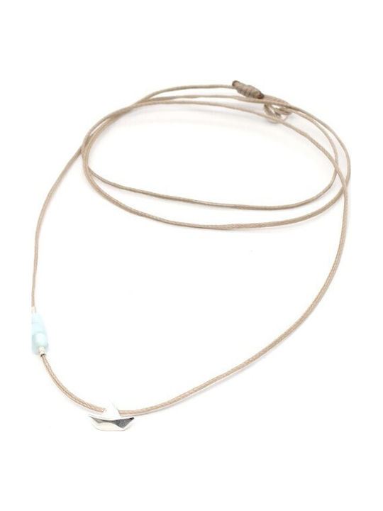 Irmelia Necklace From Silver Beige