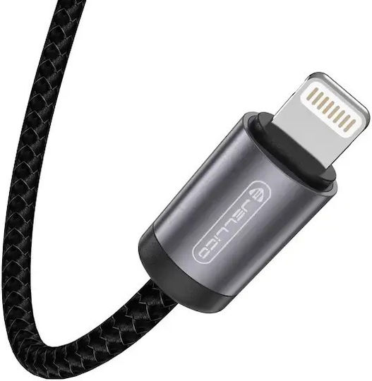 Jellico Кабел B27 USB-C Lightning PD 30W 1m Черен