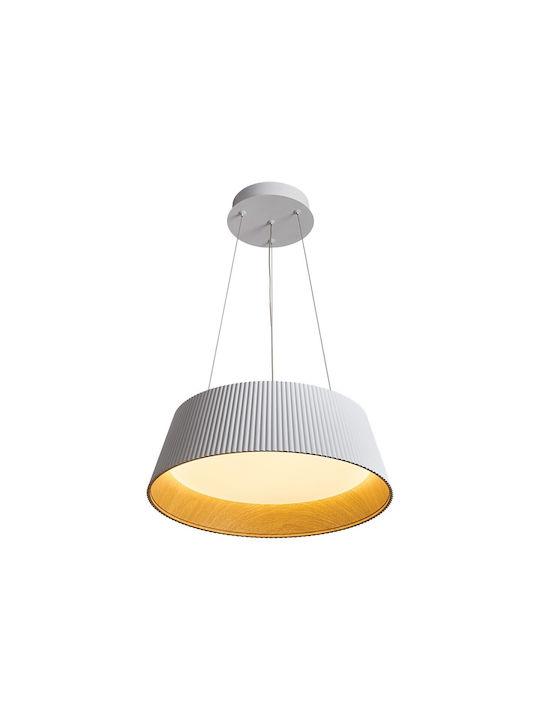 Lumini Suspendate Alb LED Cu Lumină Alb Cald