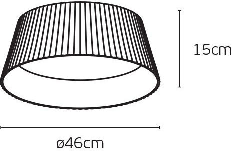 VK Lighting White LED Pendant Light with Warm White Light 4cm