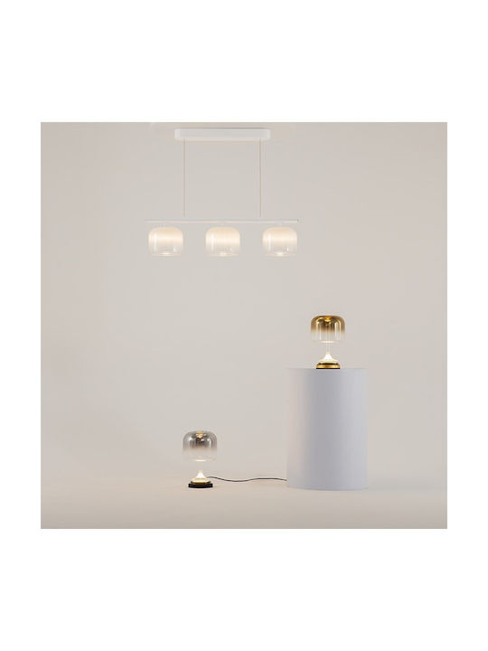 Maytoni Spirito Lumini Suspendate Înălțime Reglabilă Alb LED cu Lumină Alb Cald 80x18cm