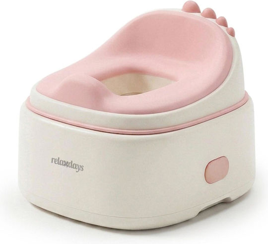 Relaxdays Klassisches Töpfchen mit Deckel Rosa