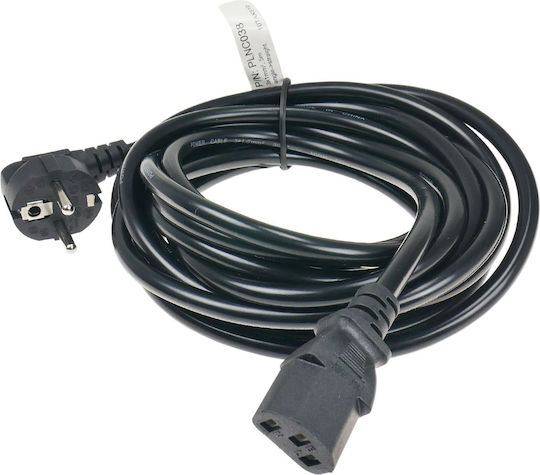 230v Power Cable C13 Angled 5m