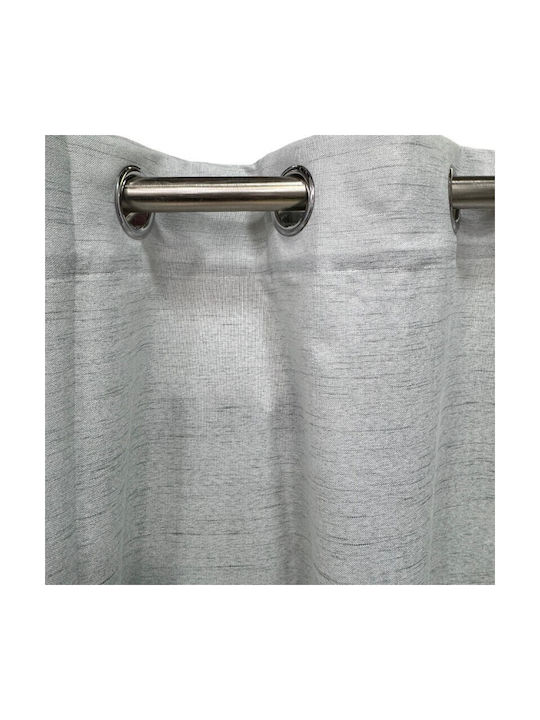 To megalo pazari Curtain With Grey Sky Blue Grommets 270x280cm
