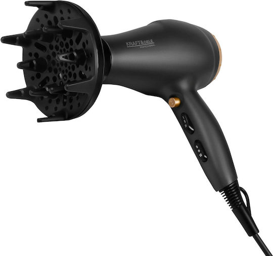 Kraft & Dele Uscător de Păr Profesional cu Difuzor 2400W