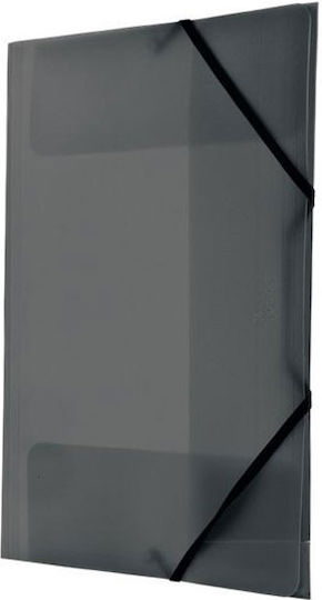 Pp Folder Corner Elastic A4 Black