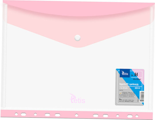 Pp Snap Envelope Perforation A4 Pink