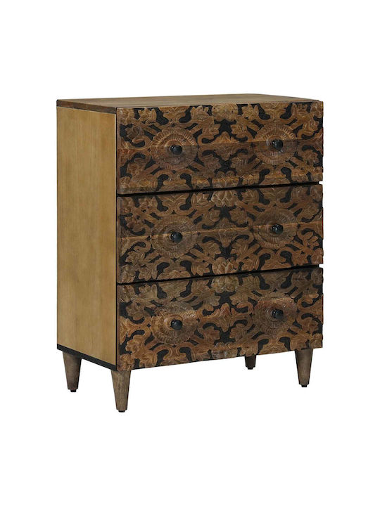Holzsideboard mit Schubladen Braune 120x33x75cm