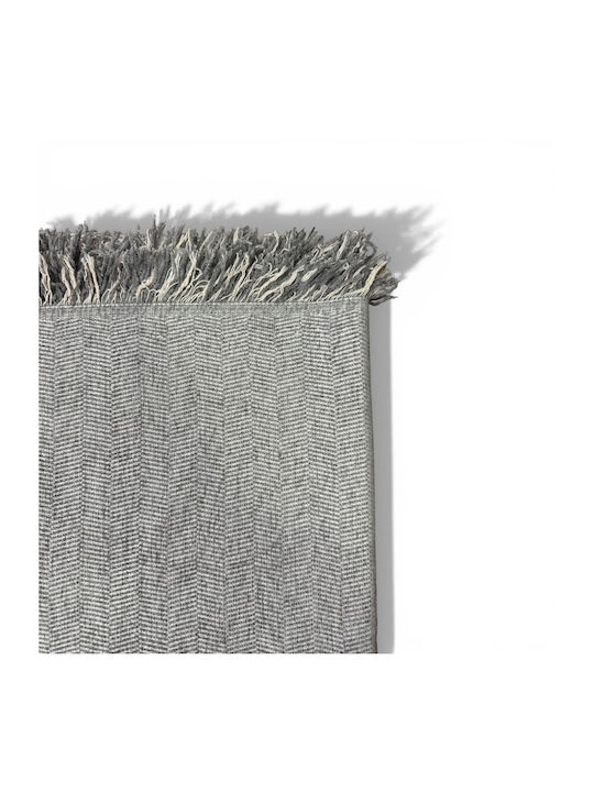 To megalo pazari Throws Set 3 Pcs Chenille Grey