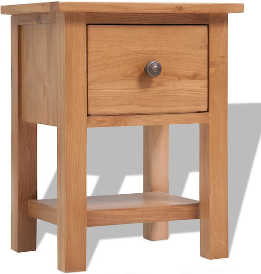 Нощни Шкафчета Дървени Кафяви 2 Бройки 36x30x47см