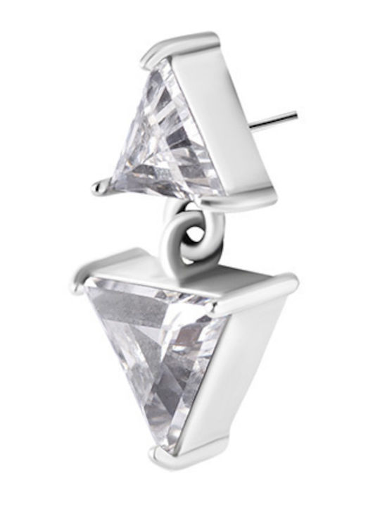 Crazy Needles Charm from Silver with Zircon