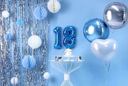 Blue Tissue Paper Ball 10 Cm 1 Pc