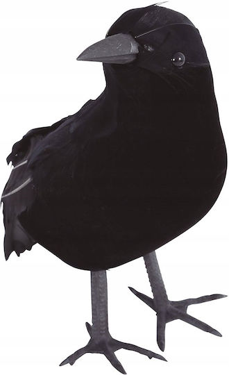 Decoration Ornament Black Raven Crow Jackdaw Bird Halloween 25cm