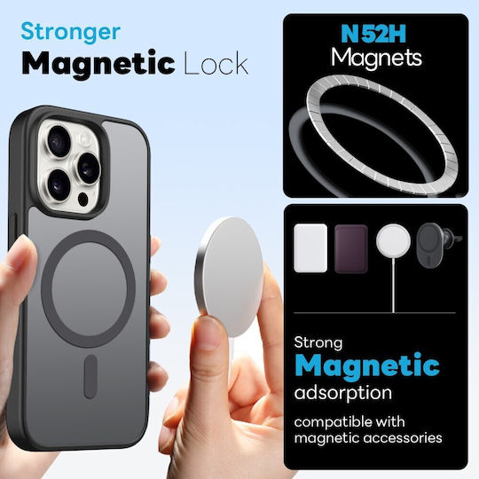 Northjo Σετ Προστασίας 5 1 360 Full Cover Πλαστικό Μαύρο (iPhone 14 Pro)