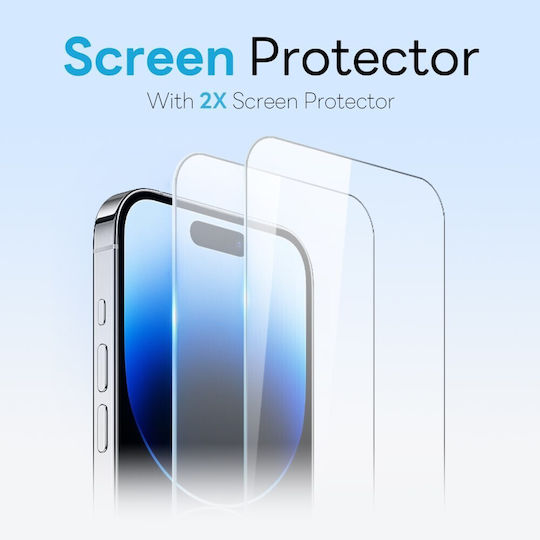 Northjo Protection Set 5 in 1 360 Full Cover Plastic Purple iPhone 14 Pro